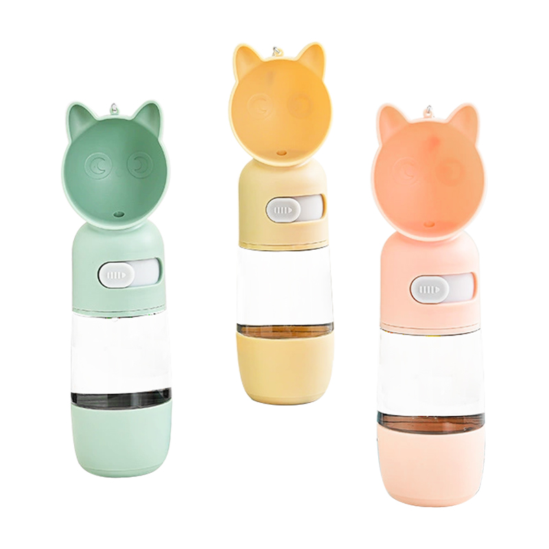 누출 방지 휴대용 개 고양이 물 마시는 병